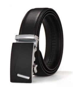 The Joe Silver Men's Leather Ratchet Belt