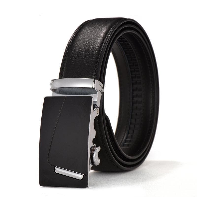 The Joe - Silver Men's Leather Ratchet Belt - BOXA Lifestyle