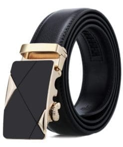 The Nelly - Gold Men's Leather Ratchet Belt