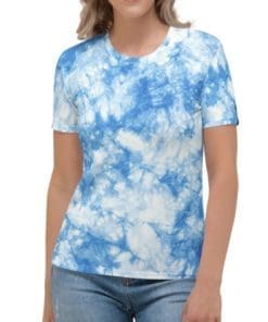 Blue Tye Die - Women's Party T-shirt - T-Shirt - BOXA Lifestyle