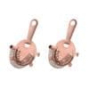 2pcs rose gold