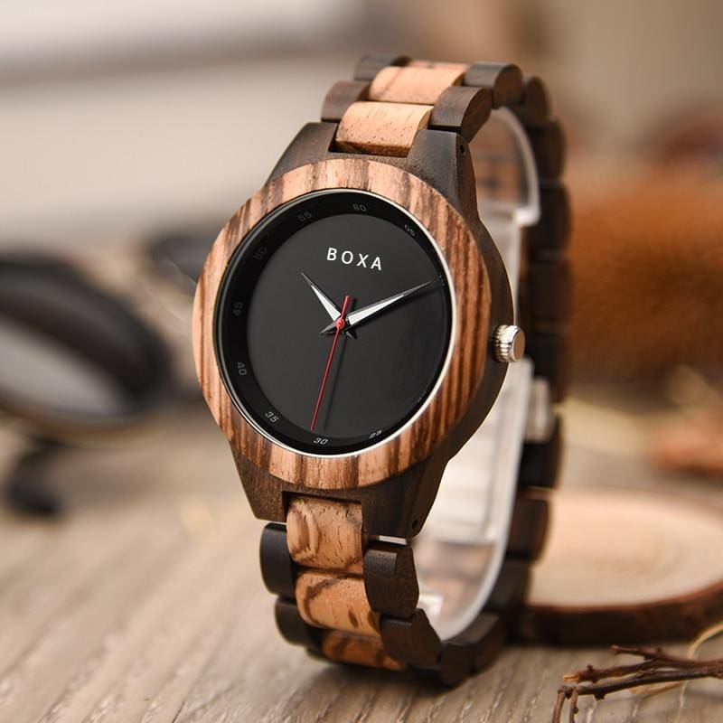 The OWL – Luxury Zebra Wooden Watch, BOXA Lifestyle The OWL Wooden Watch by BOXA Lifestyle