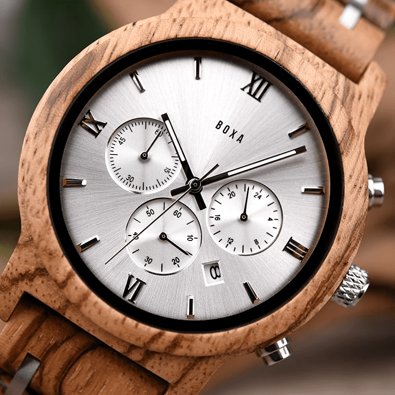 The Hawk - Ebony Wood Watch 79 The Hawk Wooden Watch by BOXA Lifestyle
