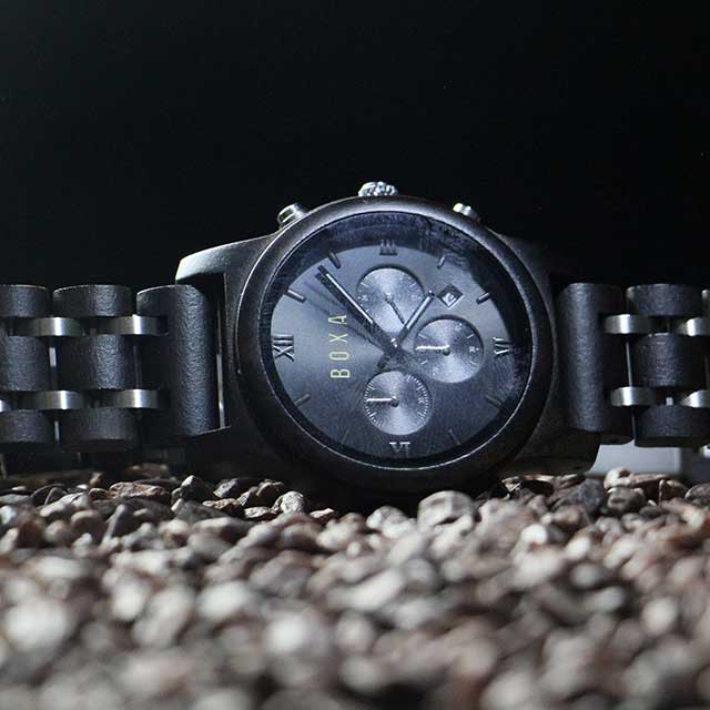 The Hawk - Ebony Wood Watch 74 The Hawk - Ebony Wood Watch - BOXA Lifestyle