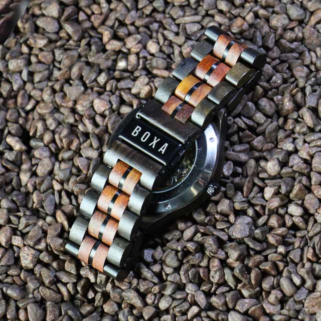 The Hunter - Red Sandalwood Mechanical Wooden Watch 60 The Hunter - Red Sandalwood Mechanical Wooden Watch - BOXA Lifestyle