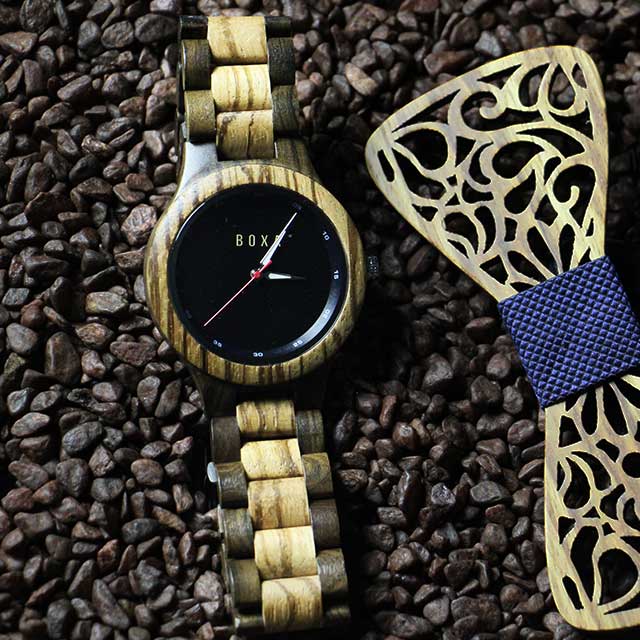 The OWL - Luxury Zebra Wooden Watch 34 The OWL Wooden Watch by BOXA Lifestyle
