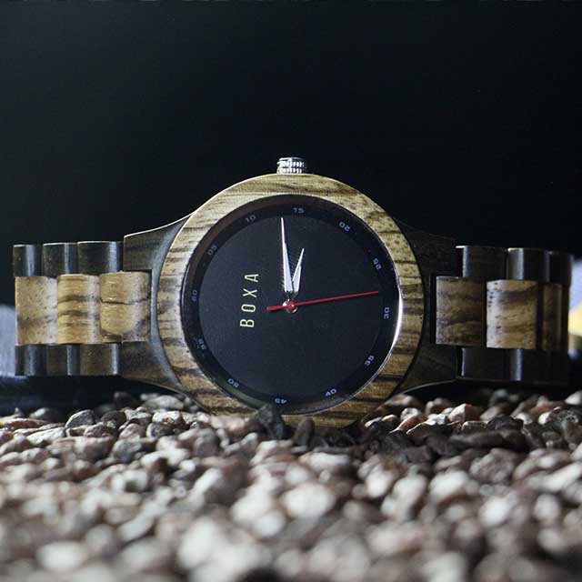 The OWL - Luxury Zebra Wooden Watch 30 The OWL Wooden Watch by BOXA Lifestyle