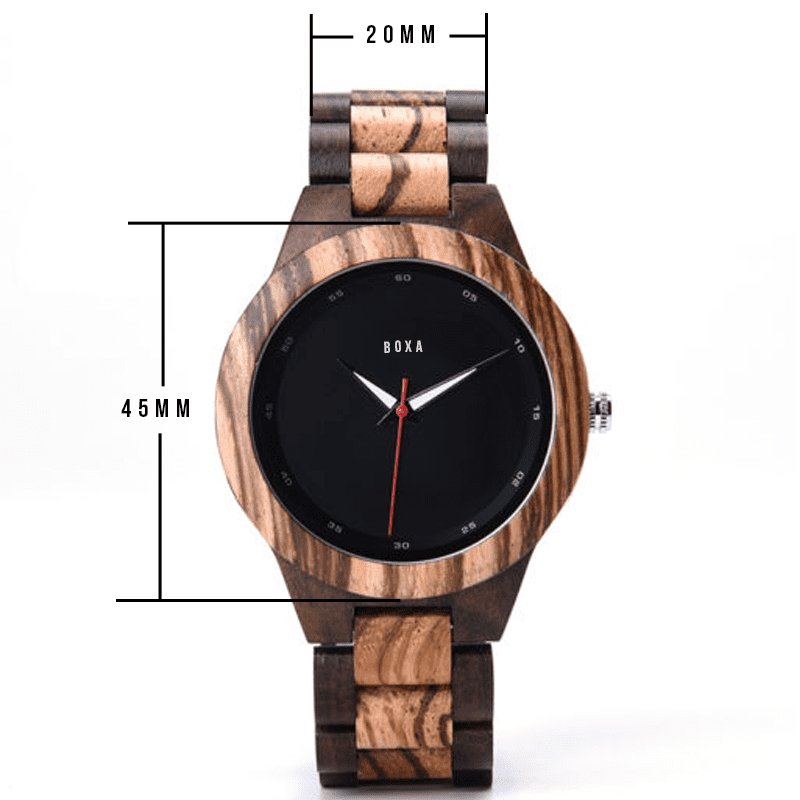 The OWL - Luxury Zebra Wooden Watch 28 The OWL Wooden Watch by BOXA Lifestyle