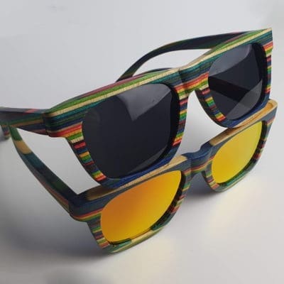 BOXA Neverlands Rainbow Wood Sunglasses