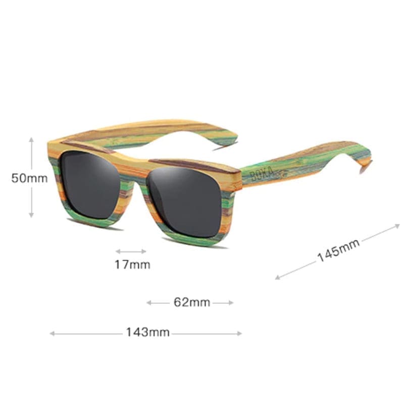 <b>Colorway - Bamboo Skateboard Wood Sunglasses </b></br>Coffee Brown Polarized Lens 98 <b>Colorway - Bamboo Skateboard Wood Sunglasses </b></br>Coffee Brown Polarized Lens - BOXA Lifestyle