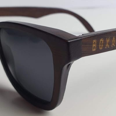 BOXA Airlie Brown Bamboo Wood Sunglasses