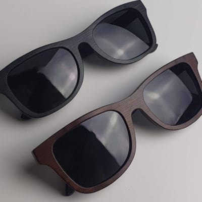 BOXA Airlie Brown Bamboo Wood Sunglasses