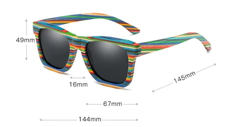 <b>Neverlands - Rainbow Wood Sunglasses </b></br>Dark Knight Polarized Lens 61 <b>Neverlands - Rainbow Wood Sunglasses </b></br>Dark Knight Polarized Lens - BOXA Lifestyle