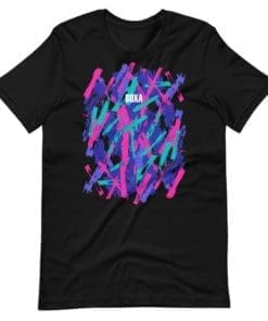 Neon Paint Stokes - Cotton T-Shirt