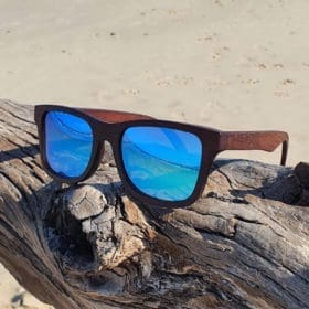 BOXA 1770's Brown Bamboo Sunglasses