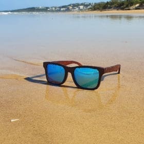 BOXA 1770's Brown Bamboo Sunglasses