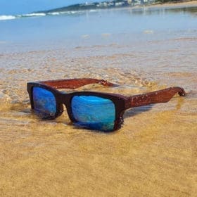BOXA 1770's Brown Bamboo Sunglasses
