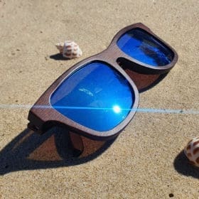 BOXA 1770's Brown Bamboo Sunglasses