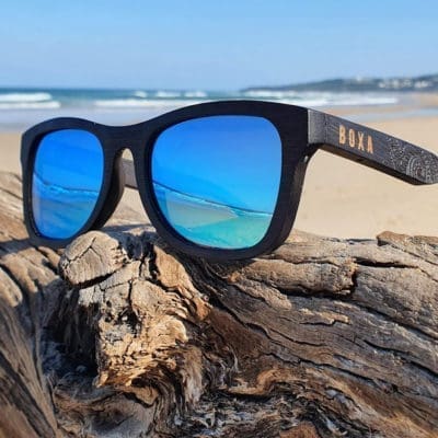 BOXA Airlie – Dark Bamboo Wood Sunglasses