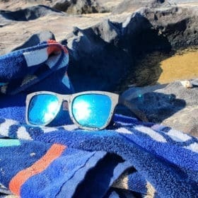 BOXA Airlie – Dark Bamboo Wood Sunglasses