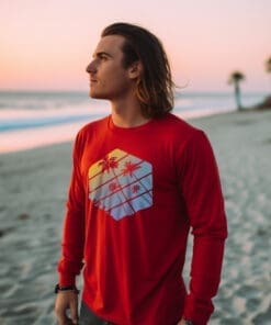 BOXA Ocean Sunset Long Sleeve Tee