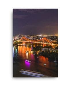 Brisbane City Lights & Story Bridge - Canvas