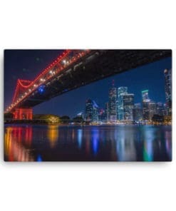 Brisbane City Lights, Under Story Bridge - Canvas