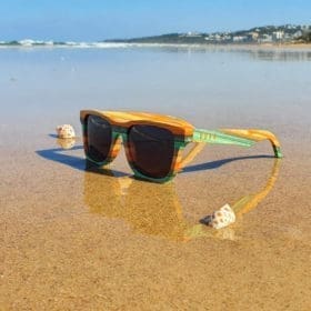 BOXA Colorway Bamboo Skateboard Wood Sunglasses