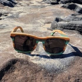 BOXA Colorway Bamboo Skateboard Wood Sunglasses
