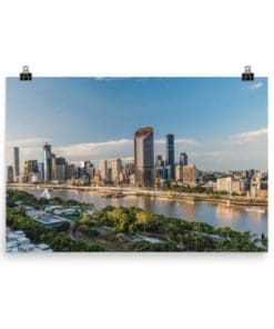 Overlooking Southbank & Brisbane - Poster