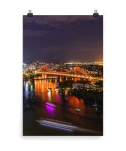 Brisbane City Lights & Story Bridge – Poster