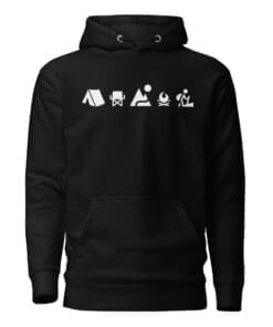 Black The Great Outdoors - Vanlife Hoodie